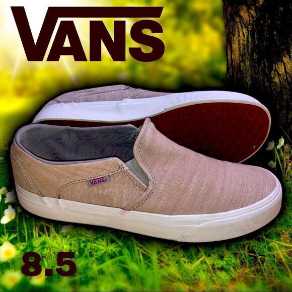 Vans slip on khaki color size 8.5 - Picture 1 of 9